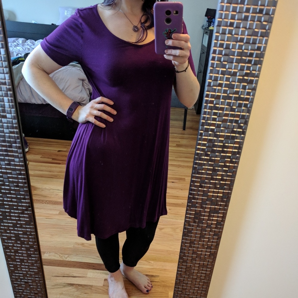 Flowy purple dress